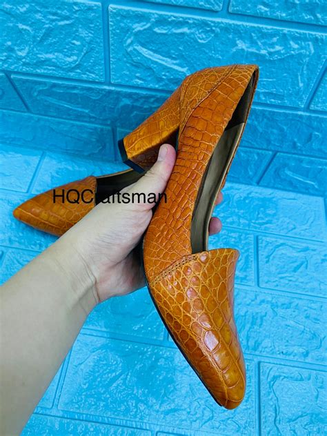 genuine crocodile shoes for women